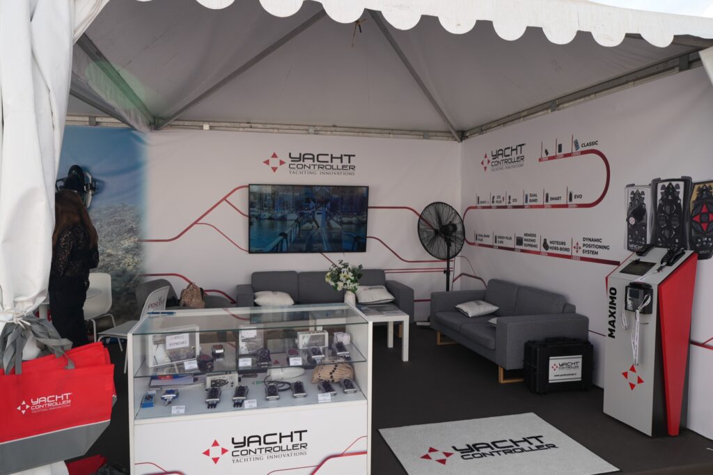 Stand PAN 309 de Yacht Controller et Poseidon Yachting au Cannes Yachting Festival 2026