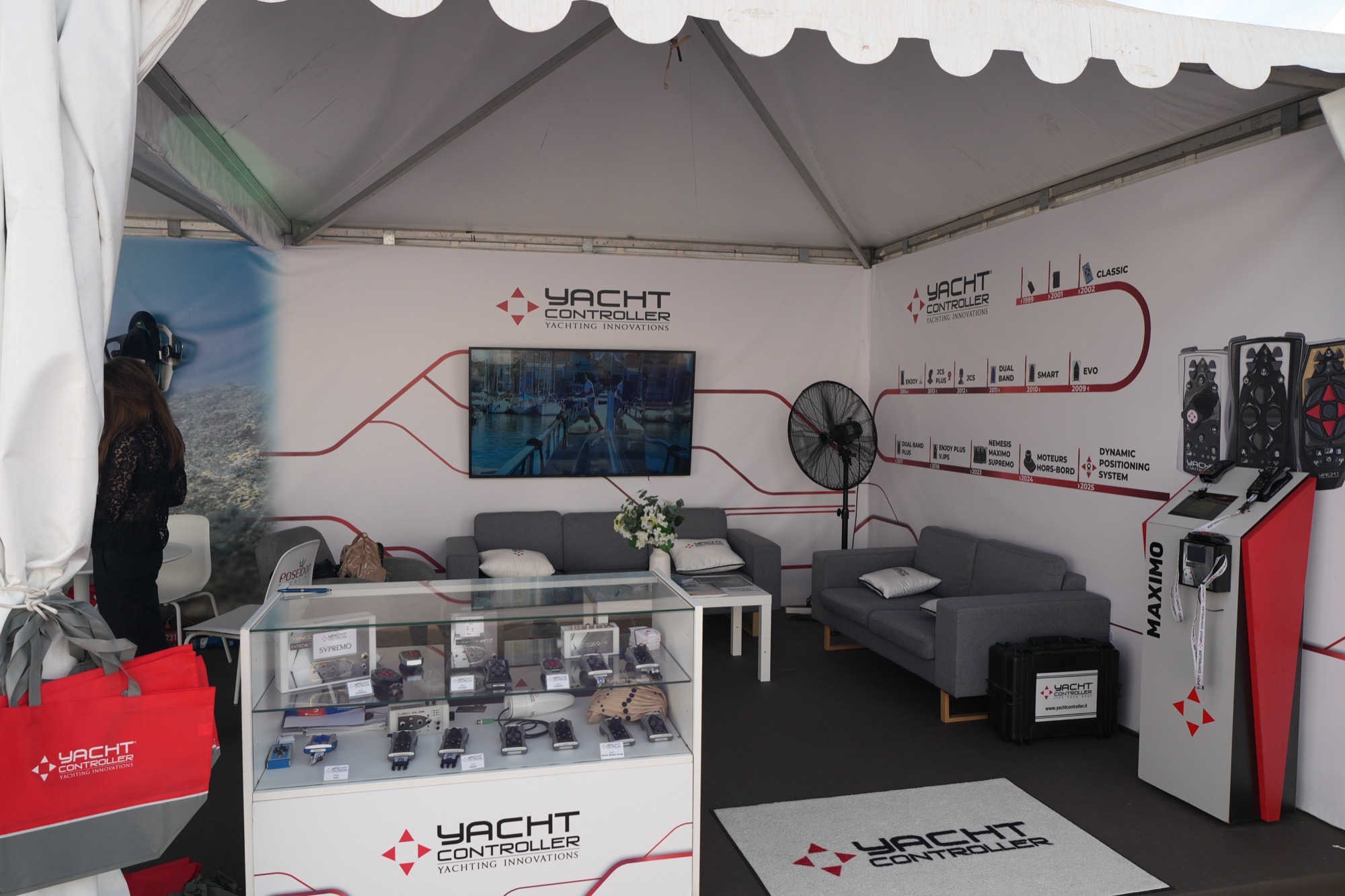 Stand PAN 309 de Yacht Controller et Poseidon Yachting au Cannes Yachting Festival 2026